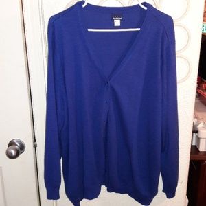 Royal blue Basic Editions 3x cardigan